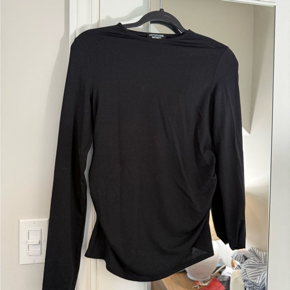 PrettyLittleThing Classic Black Long Sleeve Maternity